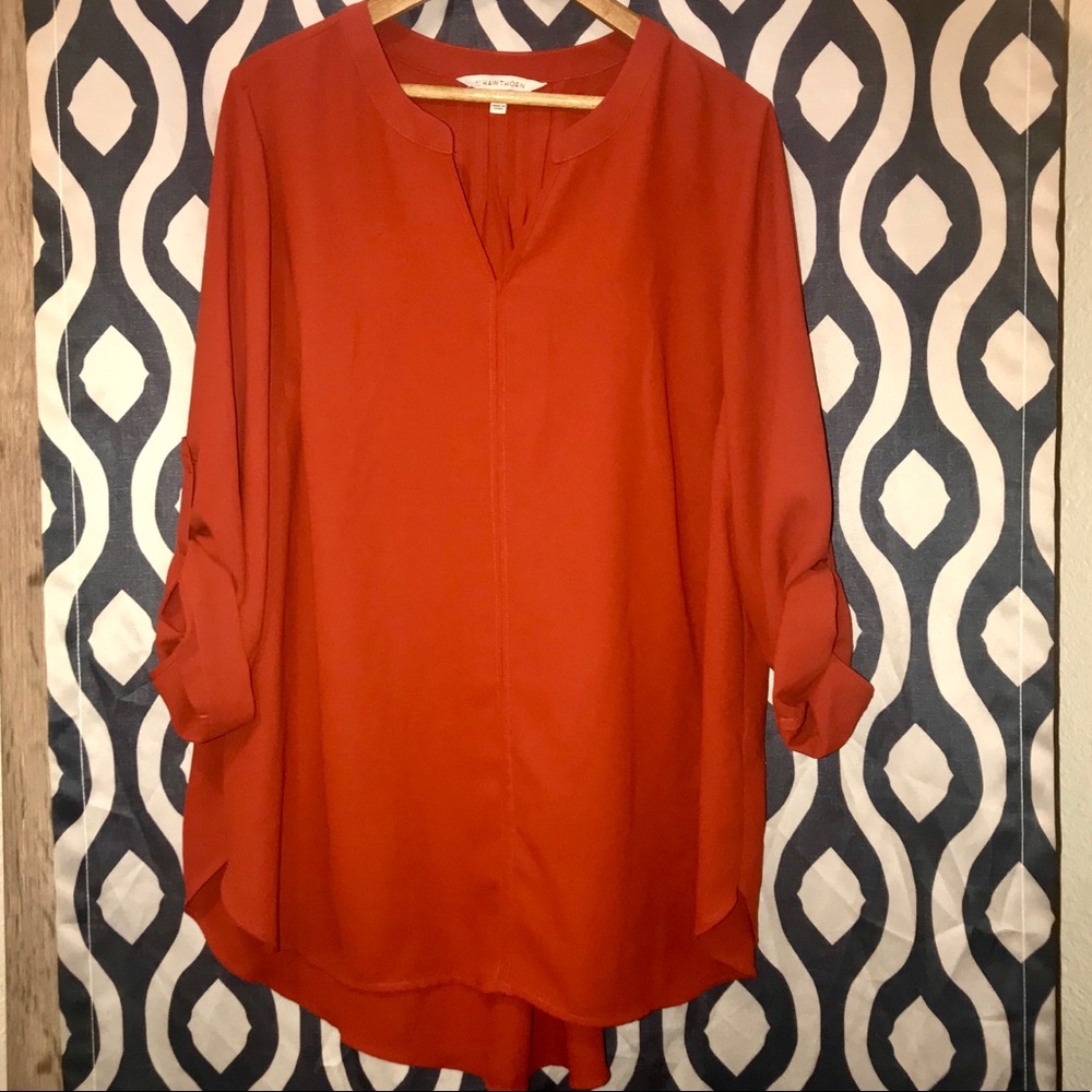41 Hawthorn Orange Blouse 2X